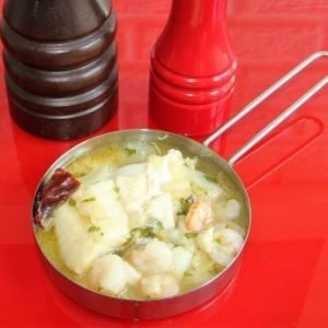 Pescado Bacalao Gambas