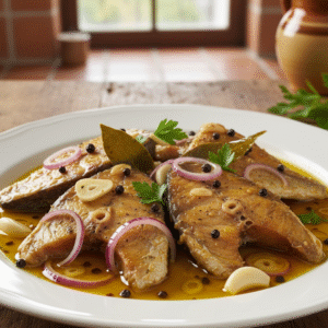 Receta de Dorada en escabeche