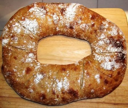 Pan rosca, variante de Receta de Pan Integral con Masa Madre