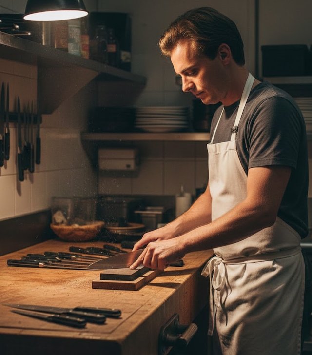 Nacho con los Cuchillos y su Mantenimiento