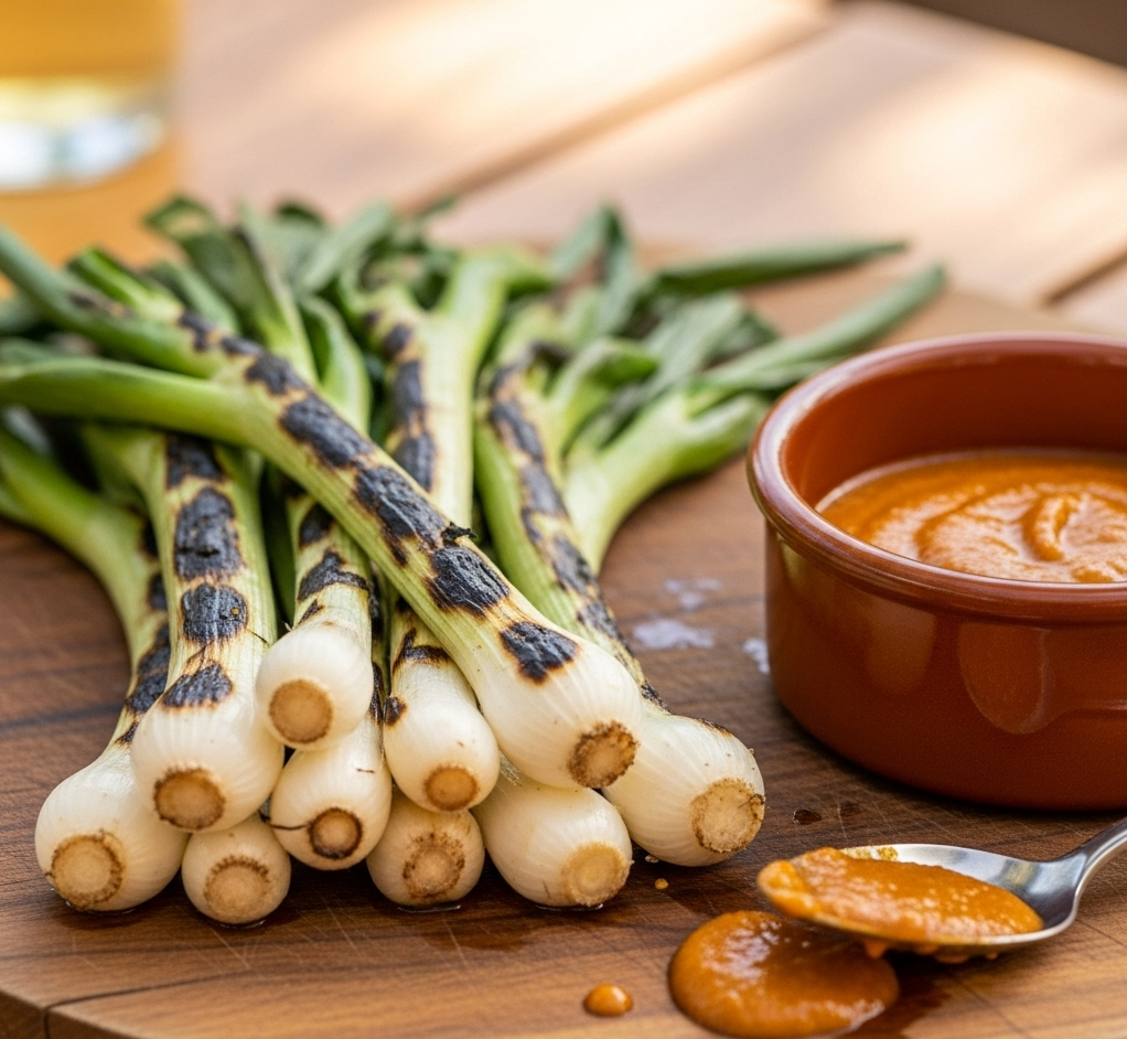 Calcots romesco