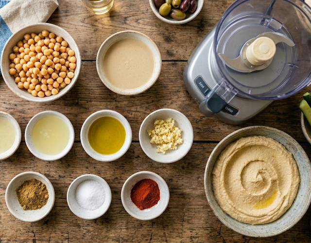 Receta de Hummus Casero