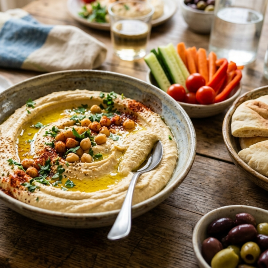 Receta de hummus casero