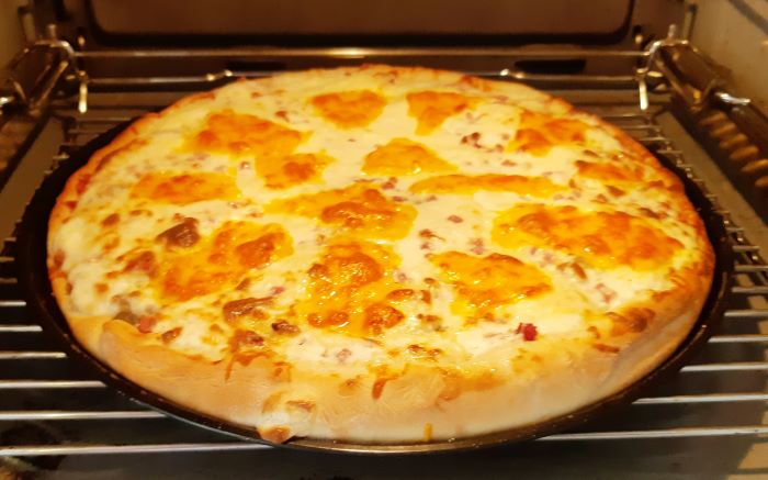 Pizza, para acompañar el Pollo Asado al Estilo Italiano