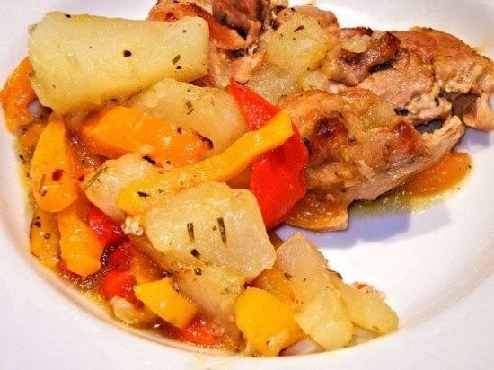 Pollo con Verduras