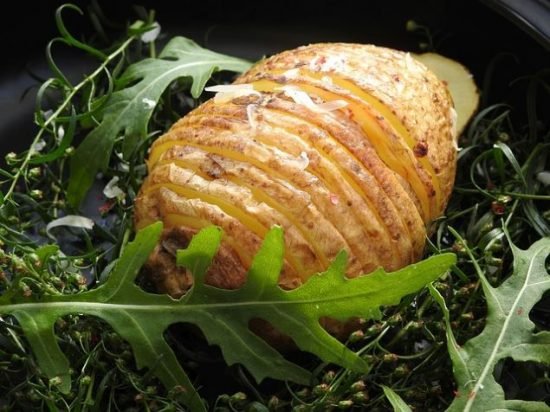 Patatas Hasselback