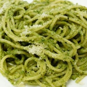 Espaguetis Pesto