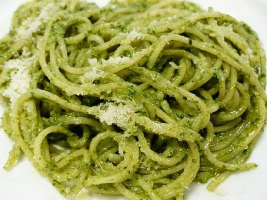 Espaguetis Pesto