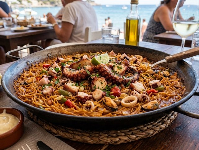 Fideguá de Pulpo