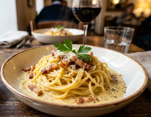 Espaguetis Carbonara