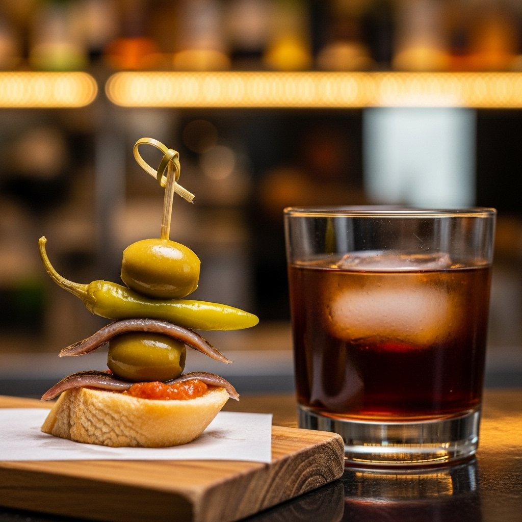 Receta de Pincho Gilda con Vermut