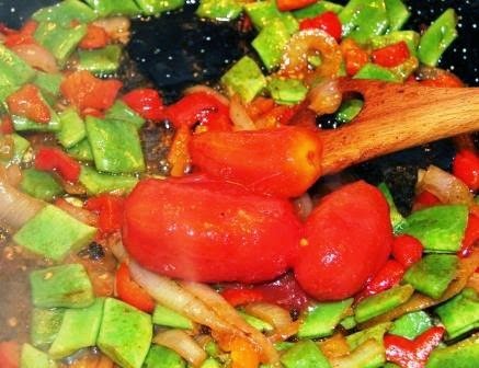 Cebolla Pimientos Judías Tomate, para Tomates para hacer Tomates Cherry y Pimientos Confitados