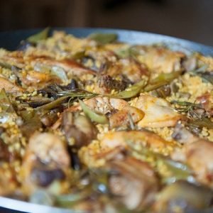 Paella Arroz Meloso Conejo