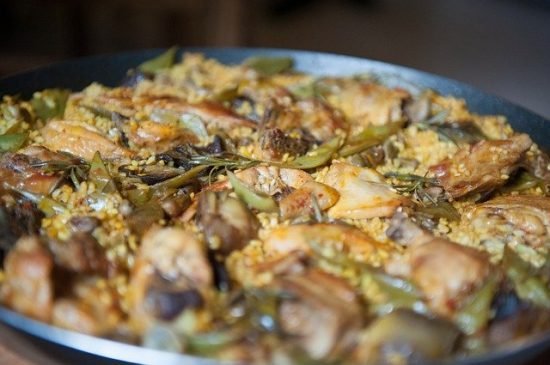 Paella Arroz Meloso Conejo