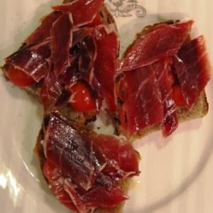 Tosta Jamón con Tomate
