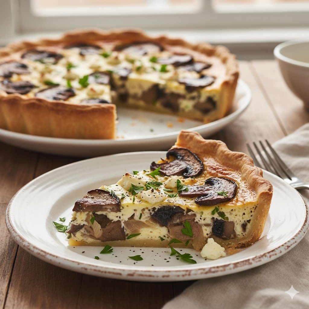 Quiche de Portobello
