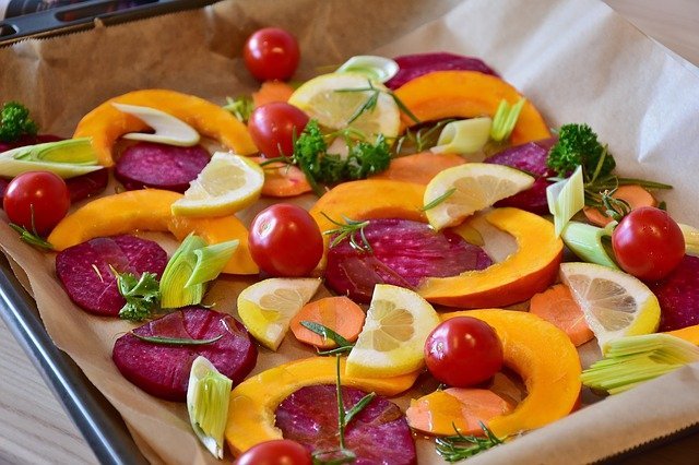 Verduras Asadas variante de Tomates Cherry y Pimientos Confitados