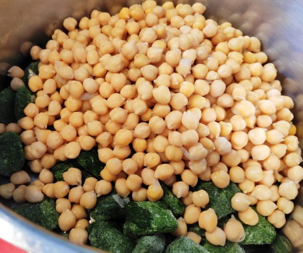 Garbanzos con Espinacas