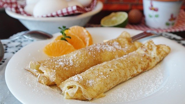 Crepes variante de Tortitas con Sirope de Arce