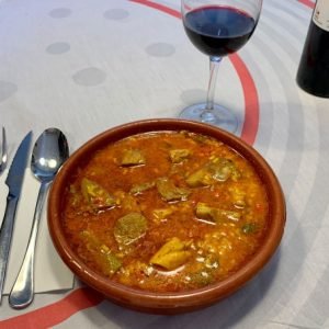 Arroz Alcachofas Pollo Lomo