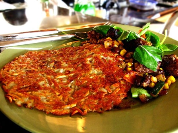 Hash Browns con verduras