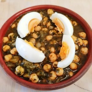 Garbanzos con Espinacas
