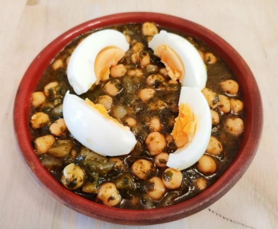 Garbanzos con Espinacas
