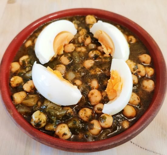 Garbanzos con Espinacas