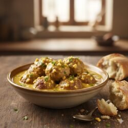 Receta de Albóndigas en Pepitoria