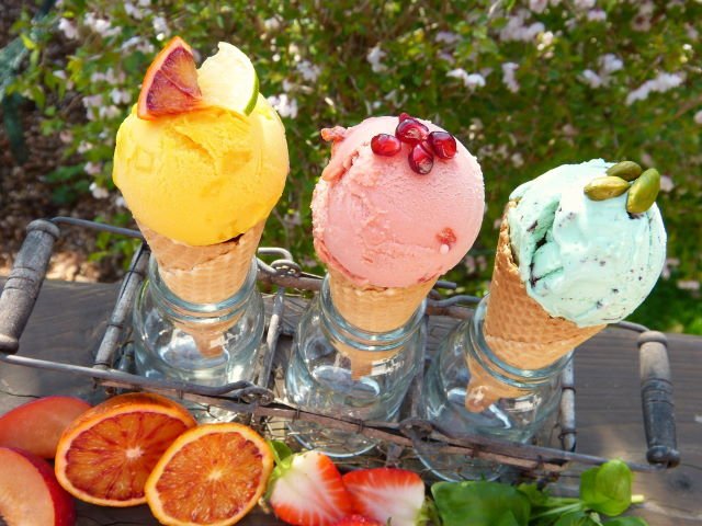 Helados incluido el Helado Cremoso de Pistacho