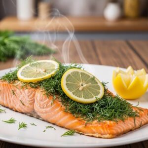 Salmón Eneldo Limón