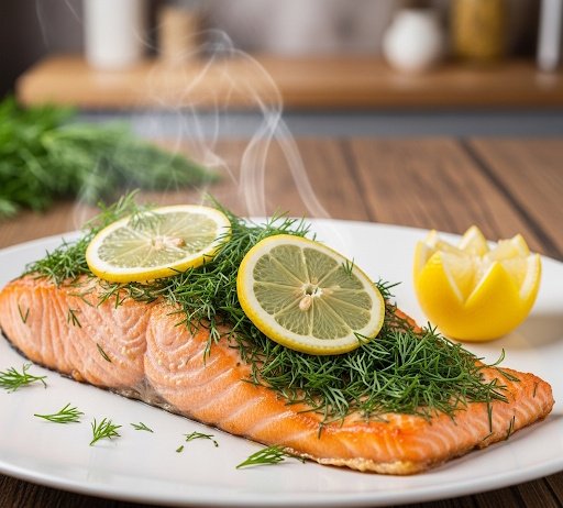 Salmón Eneldo Limón