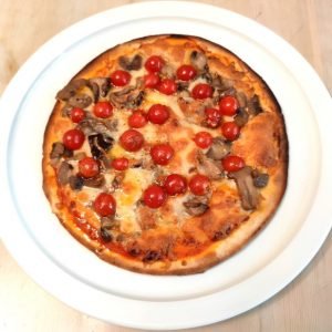 Pizza Setas y Tomates