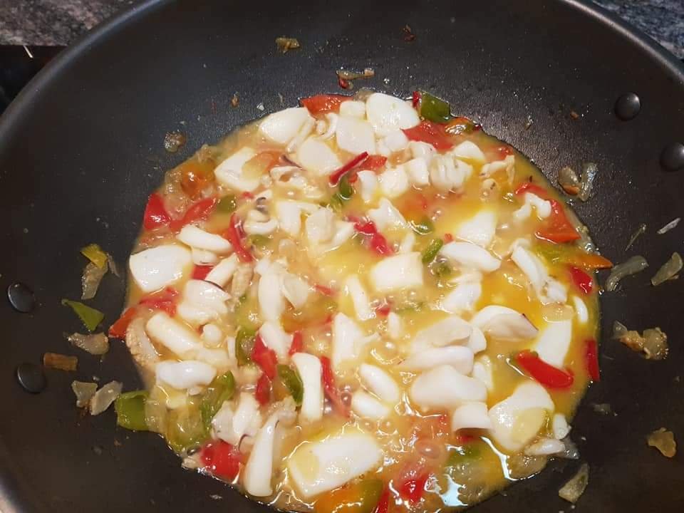 Sepia Patata Arroz