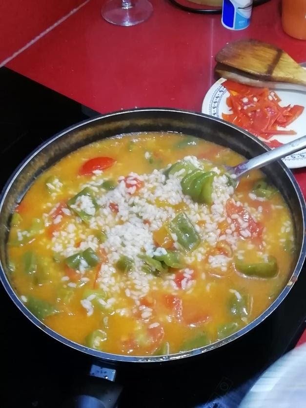 Pimientos y Tomate