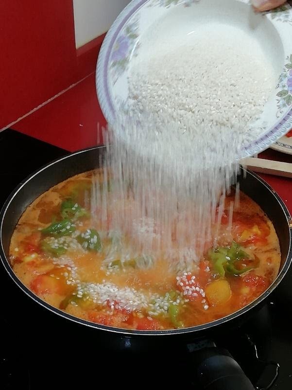 Pimientos y Tomate