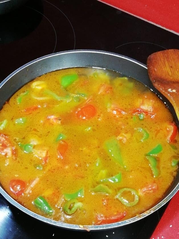 Pimientos y Tomate