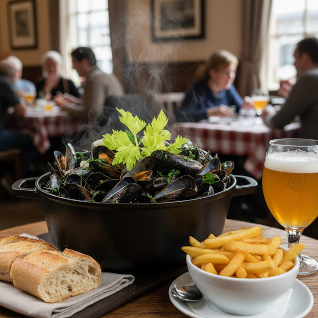 Receta de Mejillones al Estilo Belga