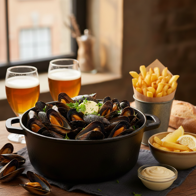 Mejillones estilo belga