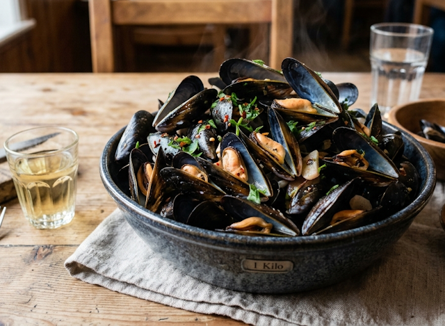 Mejillones estilo belga
