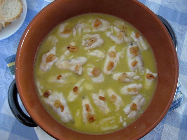 Cocochas de Bacalao al Pilpil, variante del Bacalao al Pilpil