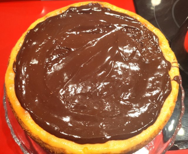 tarta queso chocolate