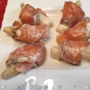 Espárragos con Salmón