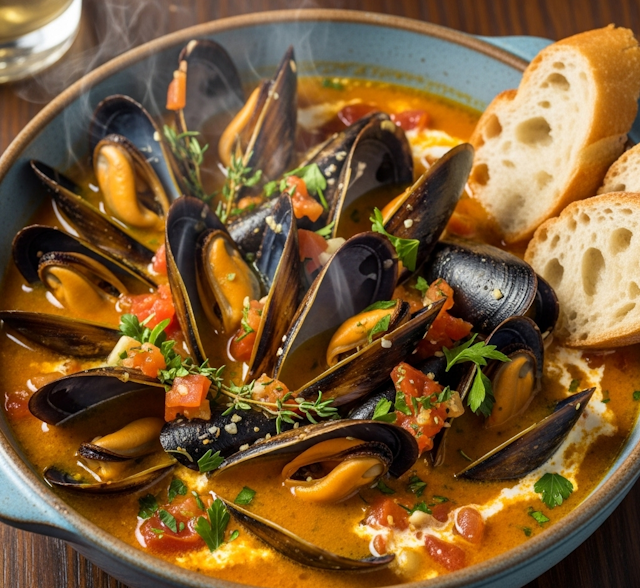 Recetas de Mejillones a la Provenzal