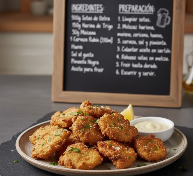 Receta de Setas Ostra Rebozadas