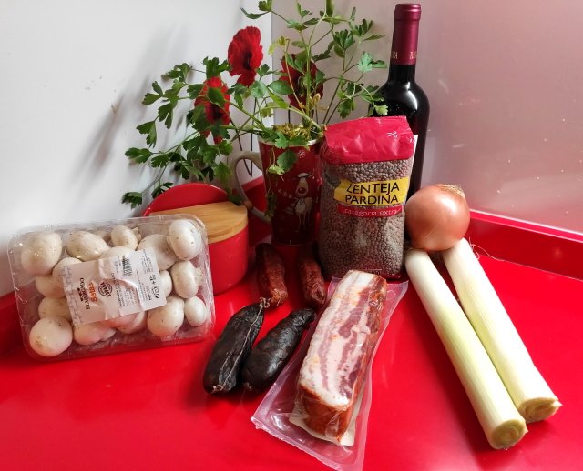 Lentejas Champiñones