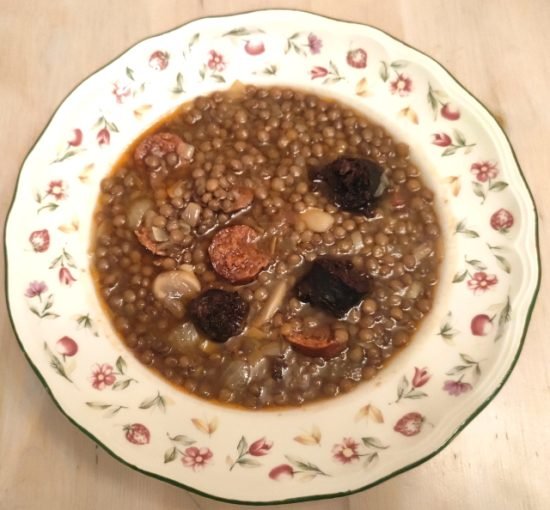 Lentejas con Setas