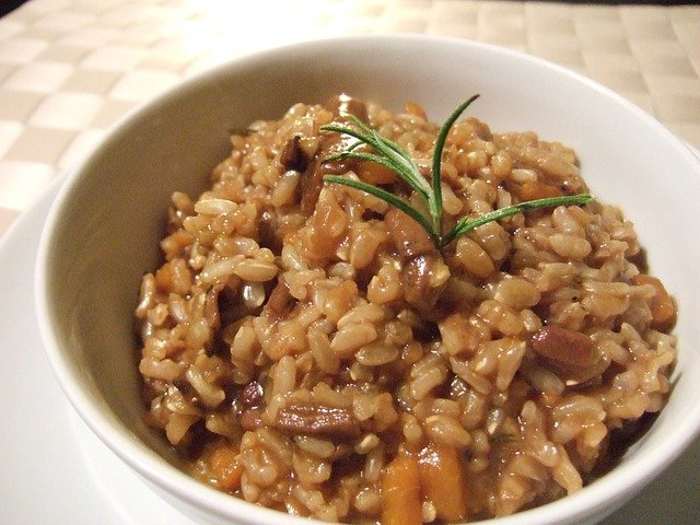 Risotto de Champiñones y Calamares