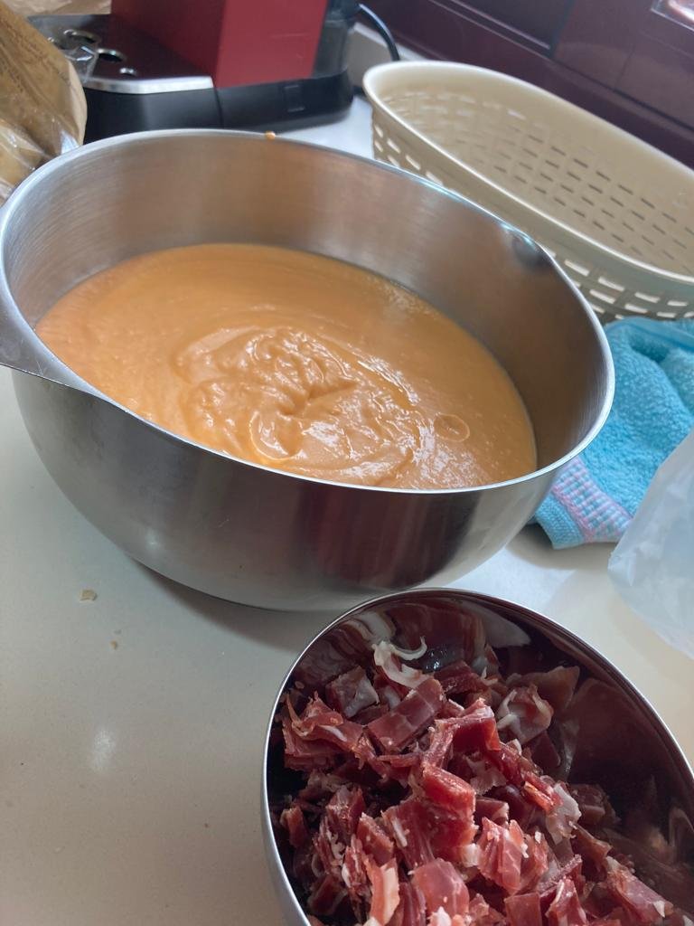 Salmorejo y Jamón