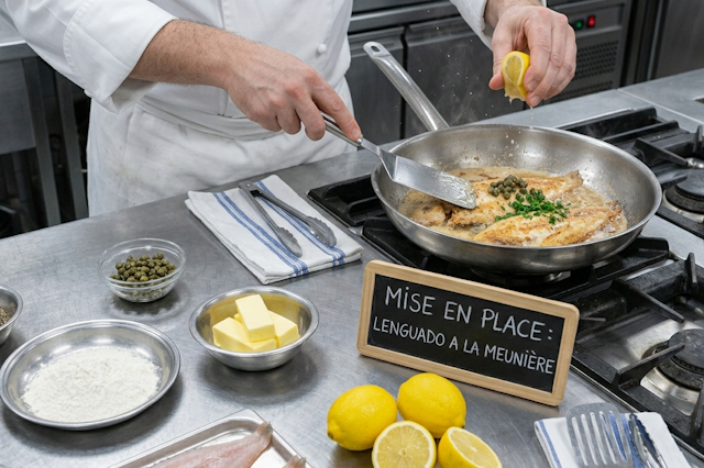 receta de lenguado meuniere